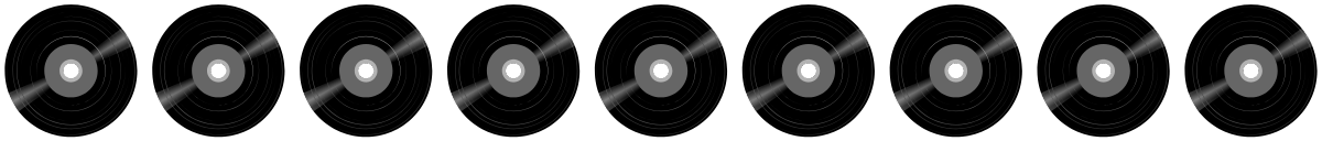 graphic of vinyl records spacing between paragraphs