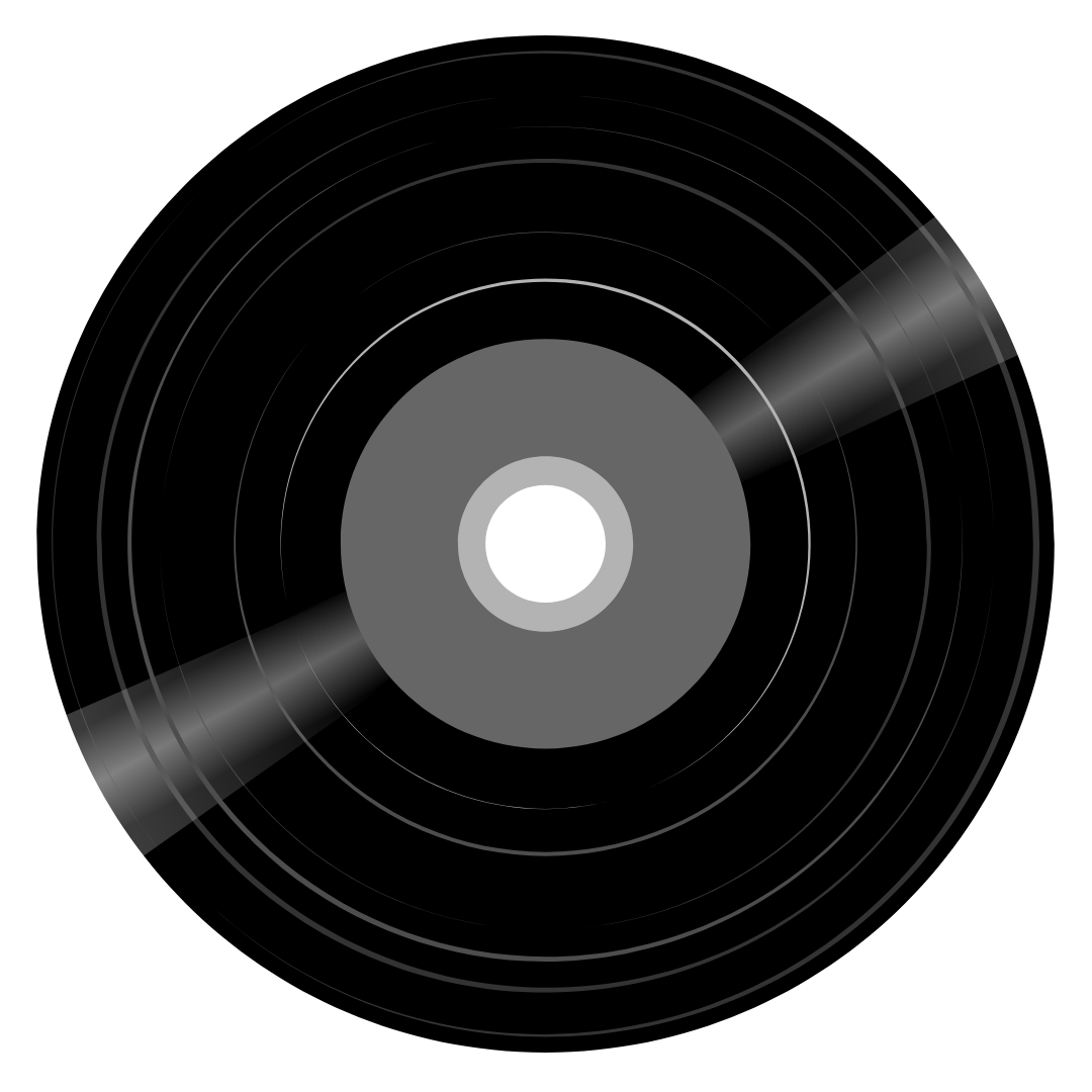 graphic of vinyl record as a spacer between paragraphs