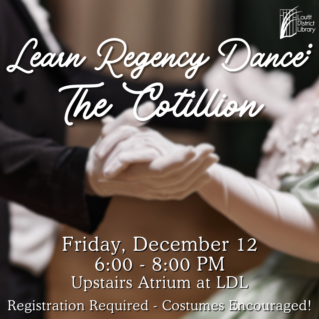 Learn Regency Dance: The Cotillion December 12, 2025, 6:00pm - 8:00pm