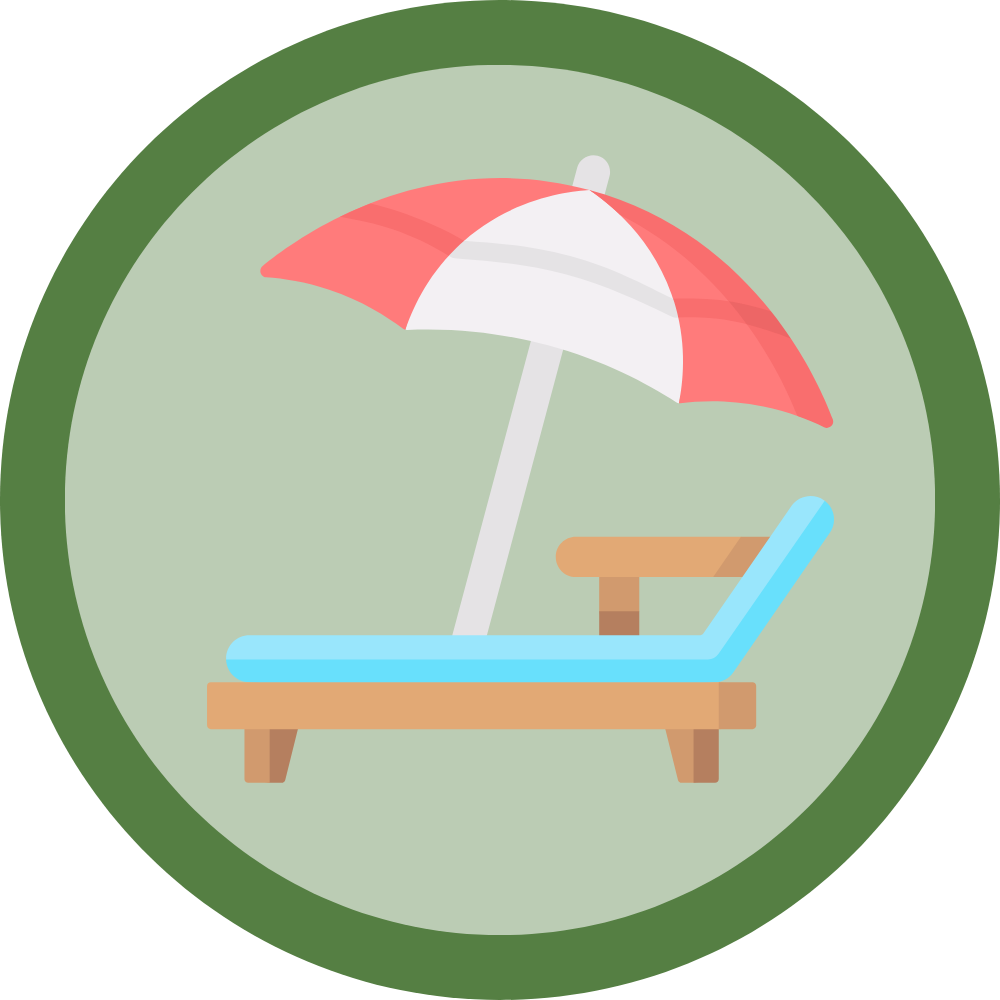 Beach Chair Graphic of a Beach Chair