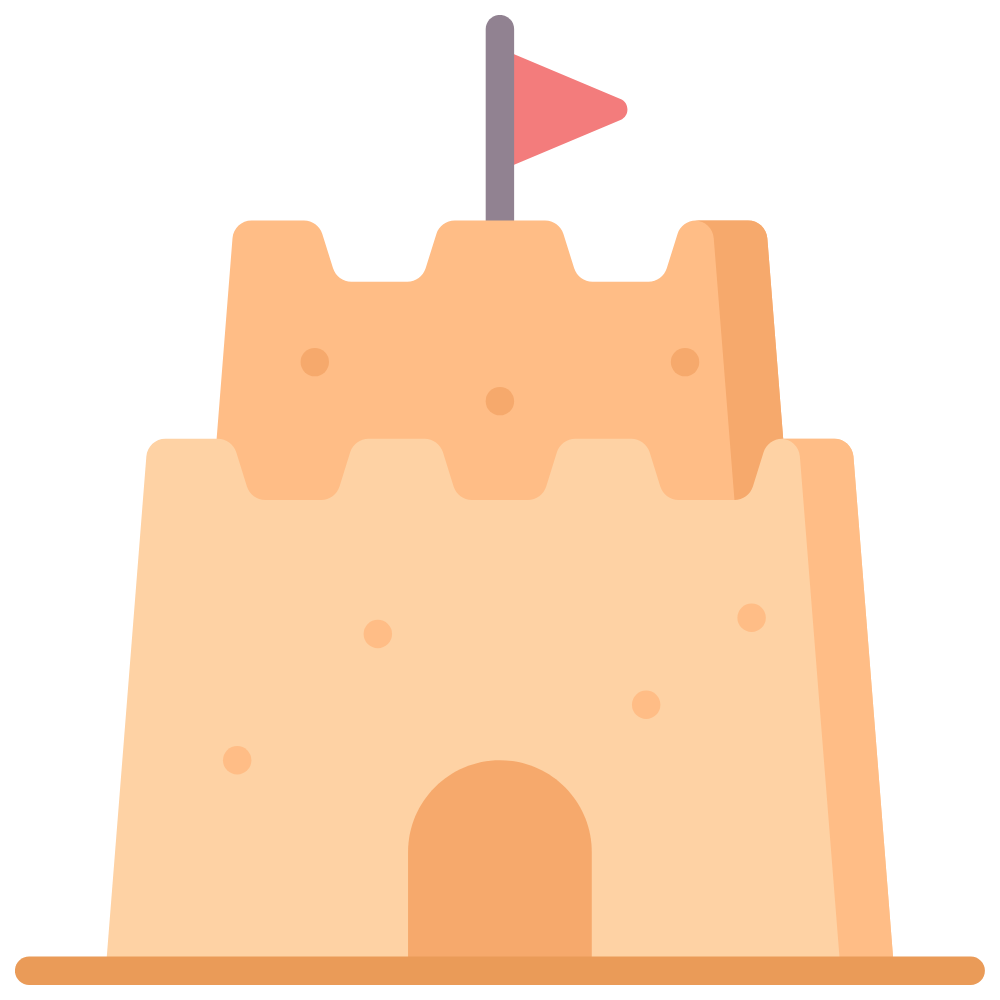 Sandcastle Graphic of a sandcastle