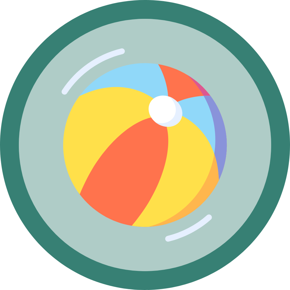 beach ball Graphic of a beach ball